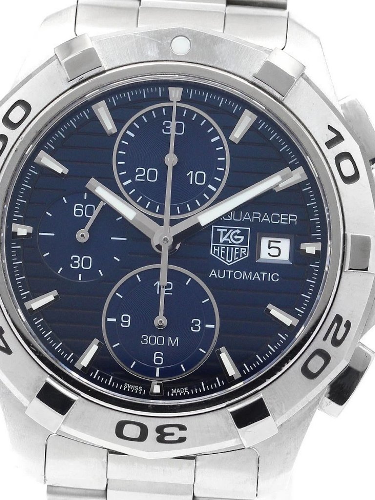 Tag Heuer Aqua Racer Cap2112 Chronograph Date Blue Dial Automatic Mens909024